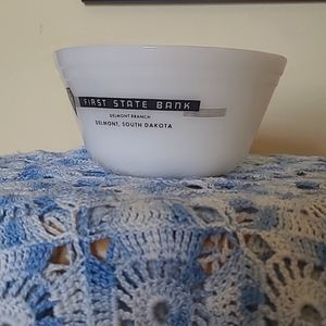 Federal Milk Glass Promotional Bowl